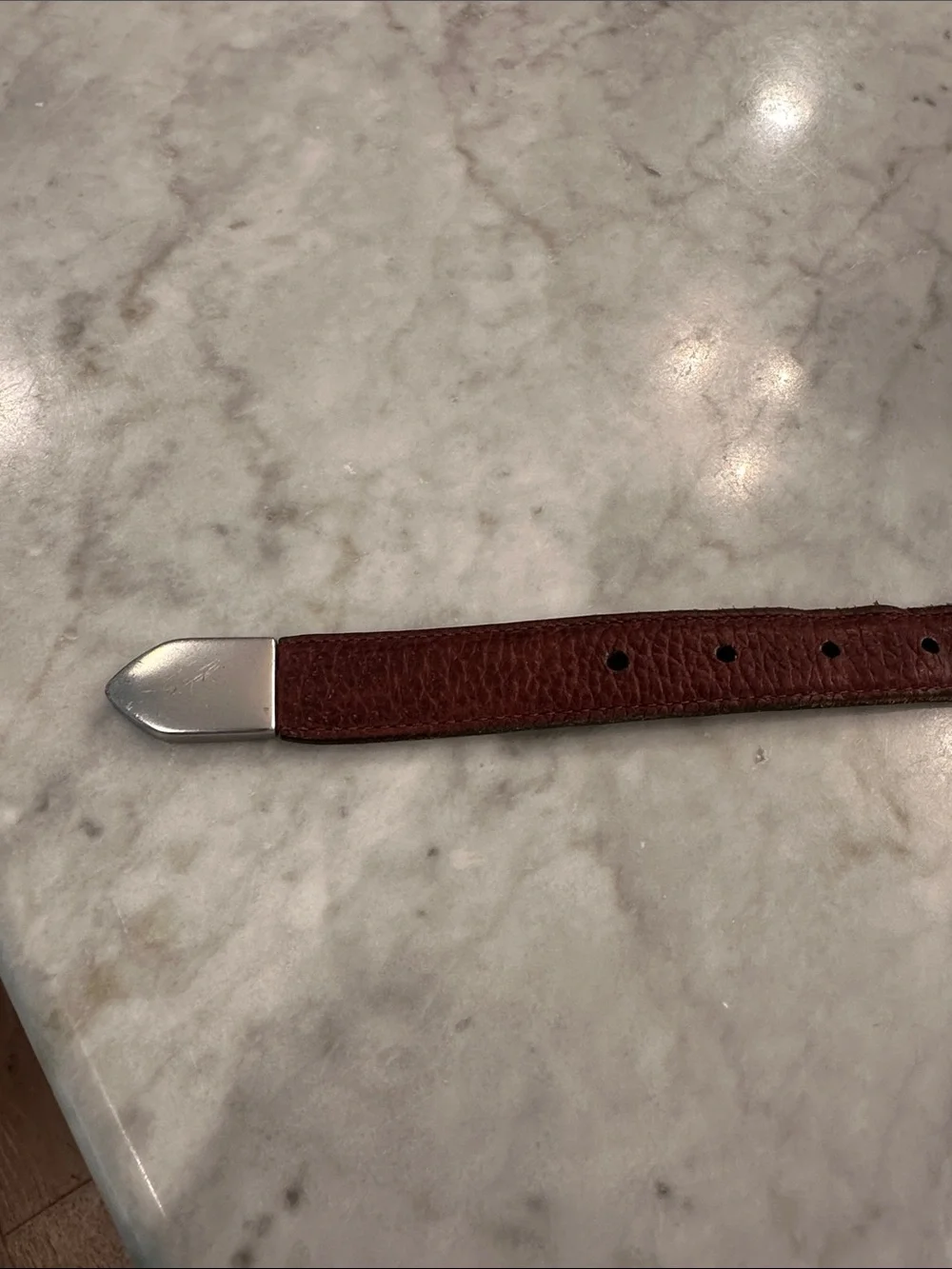 Orvis leather belt
